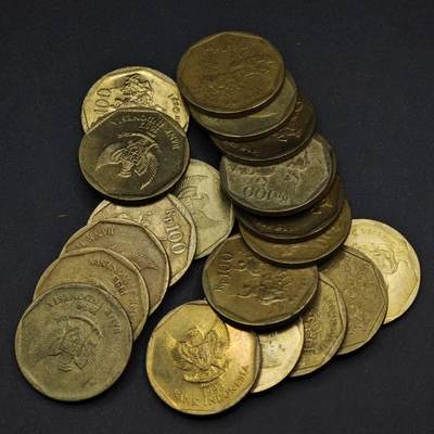 【淘币小摊】限时拍第八百三十五拍  散币批量币场  满百包邮可预留两周  周一统一发货  - 印尼100卢比20枚