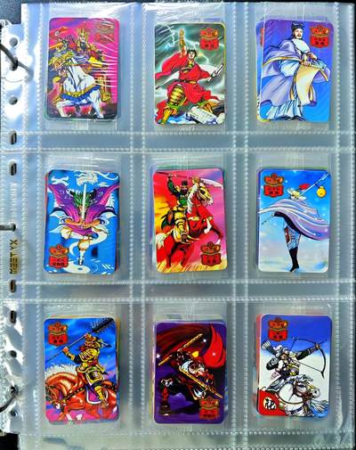 白泽拍卖卡牌手绘专场第30期（白金之夜 跨年大拍） - 2014 统一小浣熊 水浒传 原袋面卡大全套114张（含大缺卡6恶人）+卡册 品相佳  普卡