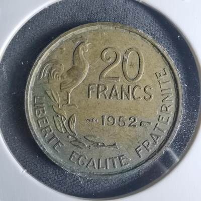 沼泽如烟--第942场 - 法国1952年20法郎