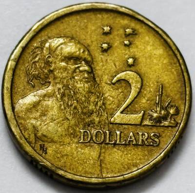 文馨钱币收藏第 286 场，圣诞节专场【 长期接收代拍品低至 0 佣金】 - 好品 1988 年澳大利亚土著人 2 元纪念币