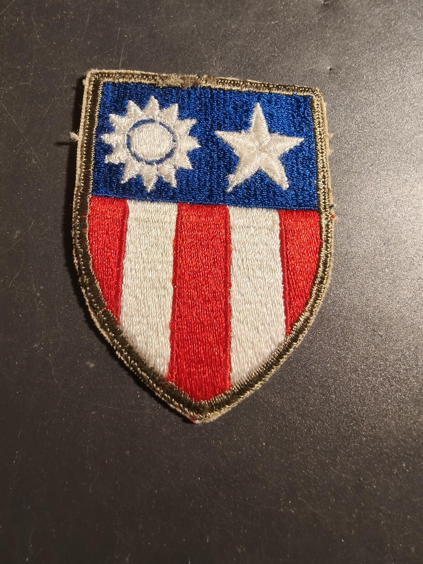 老王徽章第171期 美国中缅印战区臂章    棉线材质