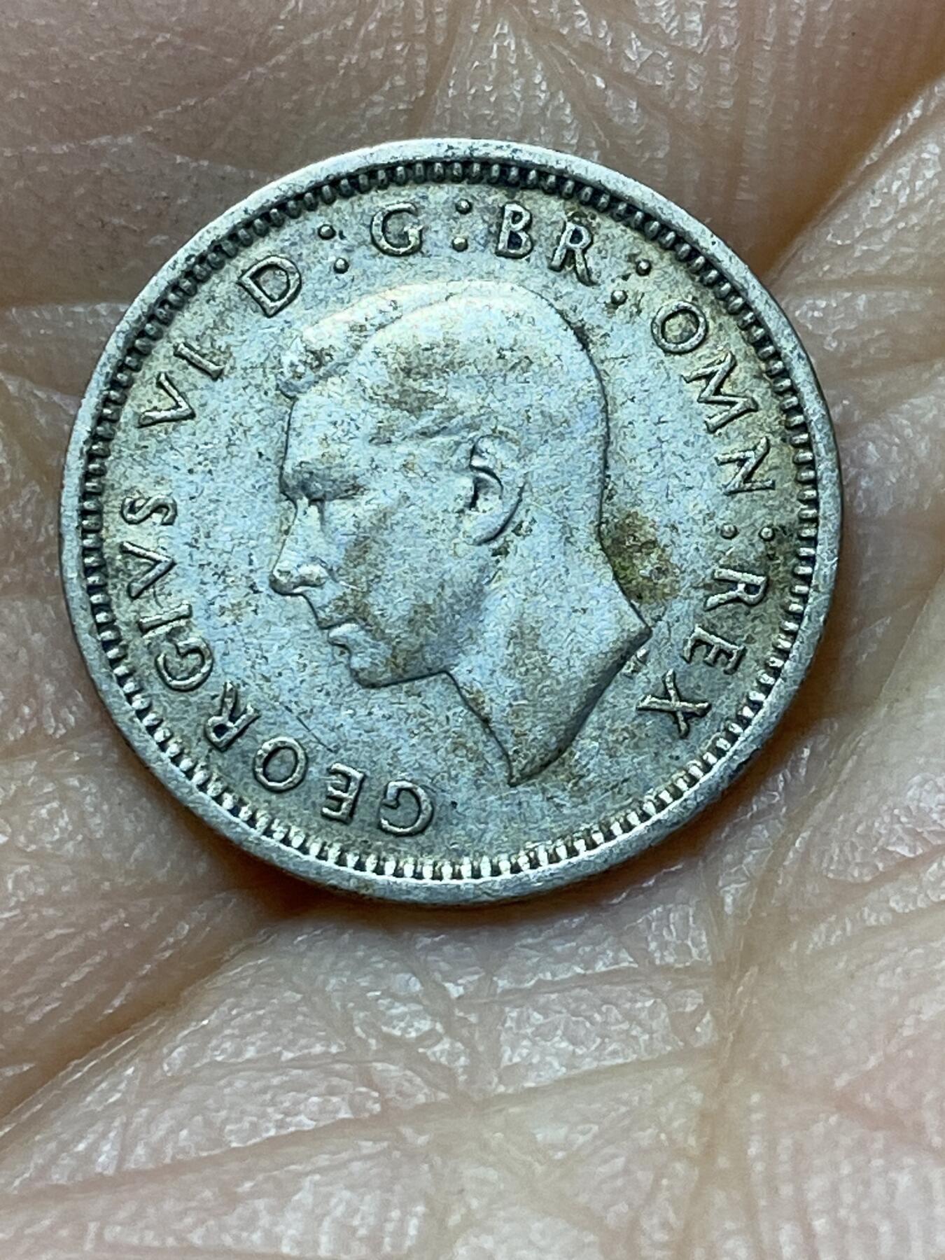 2025年第一百四十四场(总第一百七十场）品种丰富英国一线回流散币年末特拍场第一场(免佣金) 英国🇬🇧1938年3便士银币(乔治六世第一版，500银)