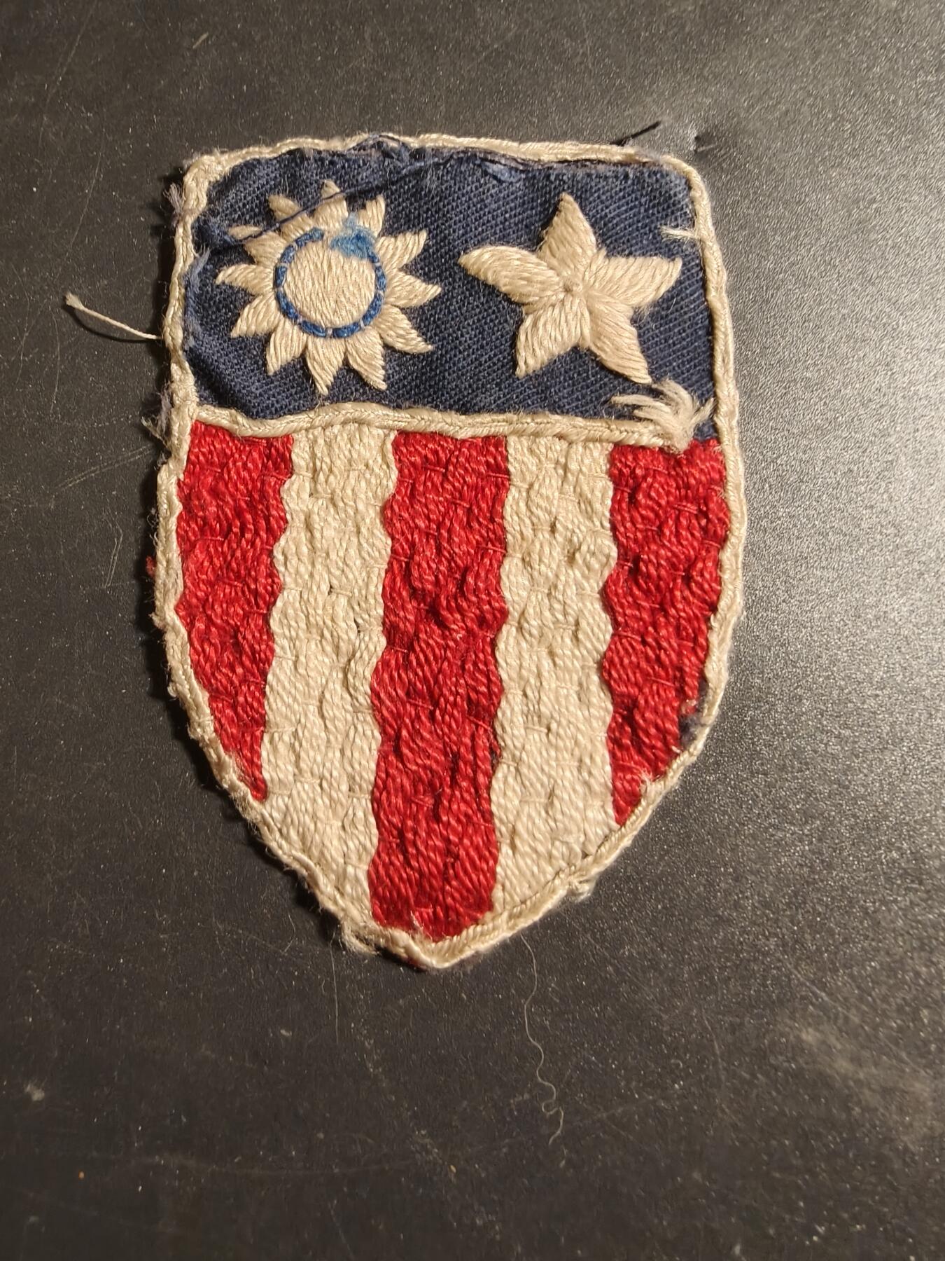 老王徽章第171期 美国中缅印战区臂章    棉线材质