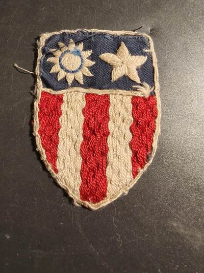 老王徽章第171期 - 美国中缅印战区臂章    棉线材质