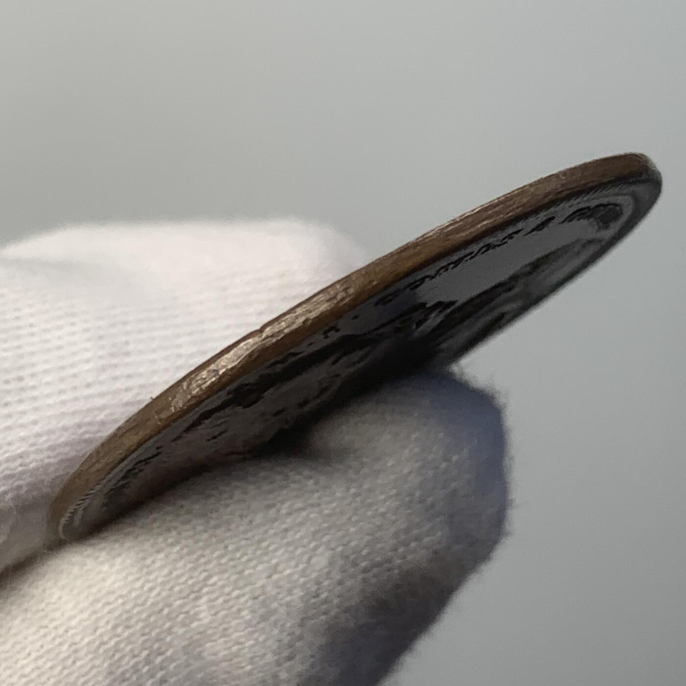 掌中浮雕-藏着的欧洲第047场  1761年普鲁士外交官Gustav Adolph von Gotter纪念铜章，35mm