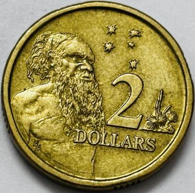 文馨钱币收藏第 286 场，圣诞节专场【 长期接收代拍品低至 0 佣金】 - 好品 1988 年澳大利亚土著人 2 元纪念币