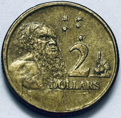 文馨钱币收藏第 286 场，圣诞节专场【 长期接收代拍品低至 0 佣金】 - 好品 1999 年澳大利亚土著人 2 元纪念币