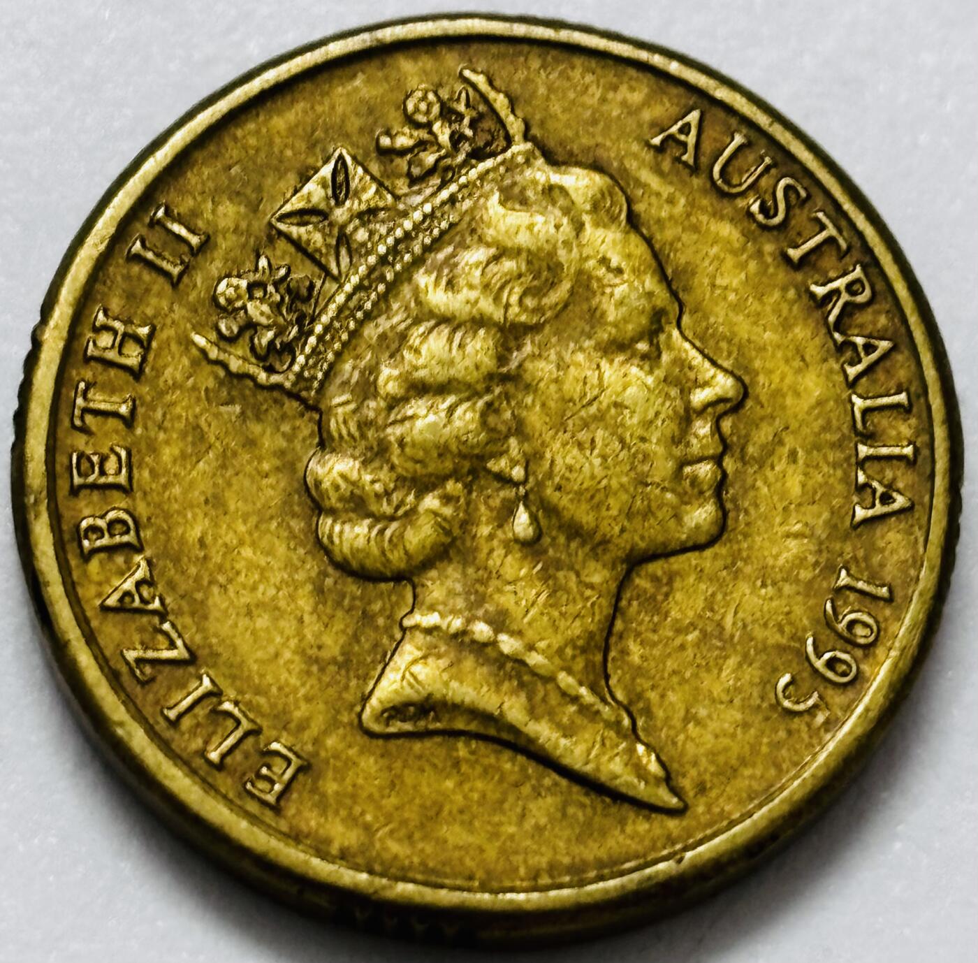 文馨钱币收藏第 286 场，圣诞节专场【 长期接收代拍品低至 0 佣金】 好品 1995 年澳大利亚土著人 2 元纪念币