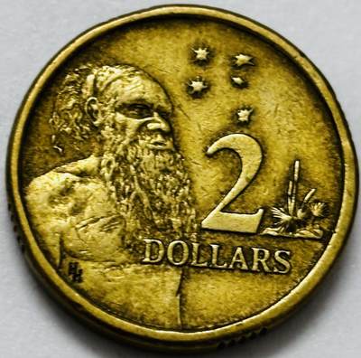 文馨钱币收藏第 286 场，圣诞节专场【 长期接收代拍品低至 0 佣金】 - 好品 1989 年澳大利亚土著人 2 元纪念币