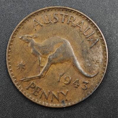 【淘币小摊】限时拍第八百三十五拍  散币批量币场  满百包邮可预留两周  周一统一发货  - 澳大利亚1943年乔治六世一便士铜币