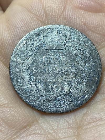 2025年第一百四十四场(总第一百七十场）品种丰富英国一线回流散币年末特拍场第一场(免佣金) - 英国🇬🇧1844年1先令银币(维多利亚青年第一版，925高银)