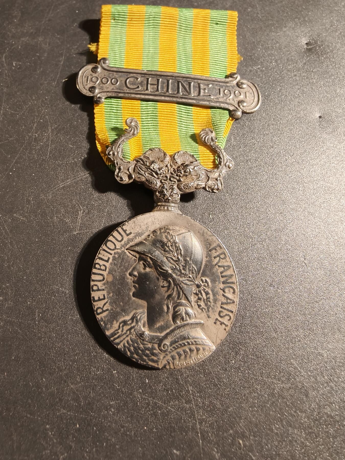老王徽章第171期 法国庚子奖章    原盒    巴黎造币局950银