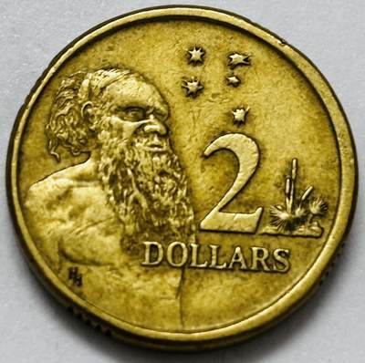 文馨钱币收藏第 286 场，圣诞节专场【 长期接收代拍品低至 0 佣金】 - 好品 1988 年澳大利亚土著人 2 元纪念币