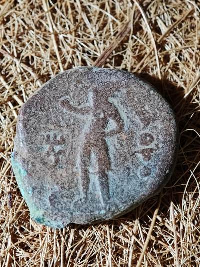 97期回流戒指饰品杂件纪念章丝路钱币专场 - 大贵霜铜币