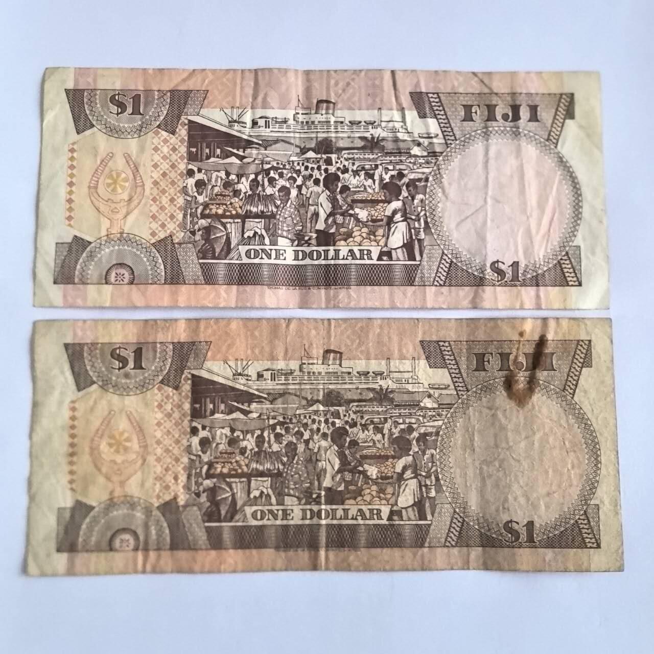 各国外币第104期 无佣金 斐济1元 1980年2张