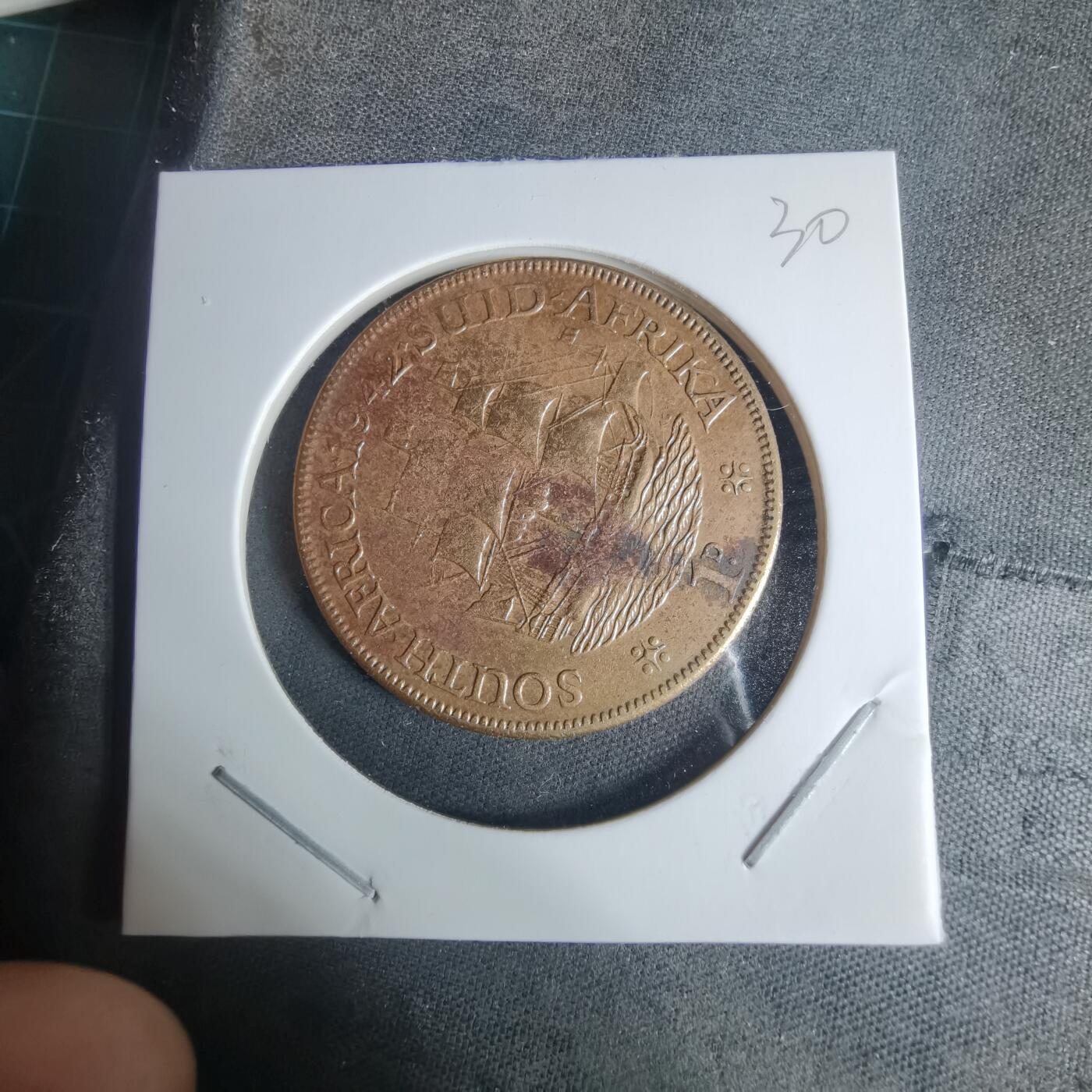 沼泽如烟--第940场 英属南非1942年1便士