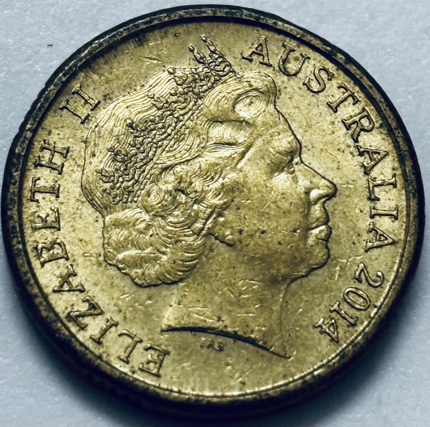 文馨钱币收藏第 286 场，圣诞节专场【 长期接收代拍品低至 0 佣金】 好品 2014 年澳大利亚土著人 2 元纪念币