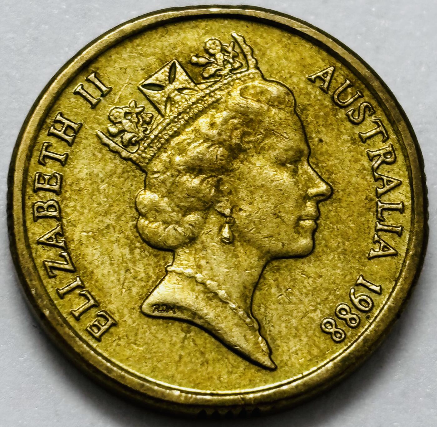 文馨钱币收藏第 286 场，圣诞节专场【 长期接收代拍品低至 0 佣金】 好品 1988 年澳大利亚土著人 2 元纪念币