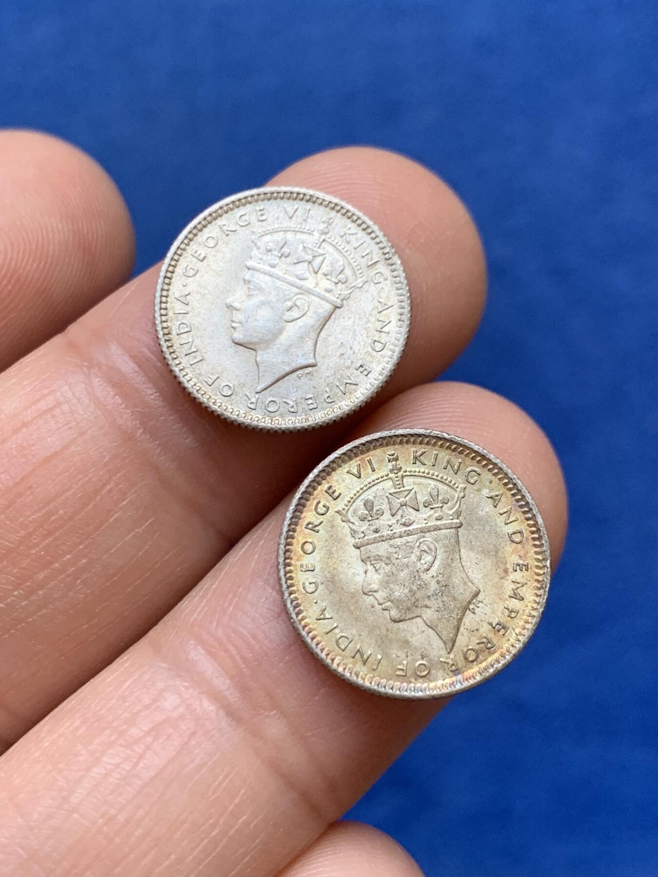 《竞宝斋》第449场 周日，周一，周二  3场连拍 （全场包邮，欢迎送拍） 两枚一组 海峡1941/1945年5分 好品