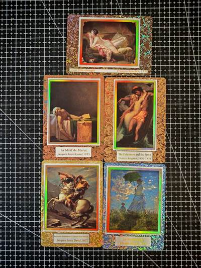 琦卡当当铺～第26期★★各种小漏~支持寄存★★~【9点40结束】扫码加群抽[包邮券]~ - 玩卡秀 茉莉-世界名画-全5张