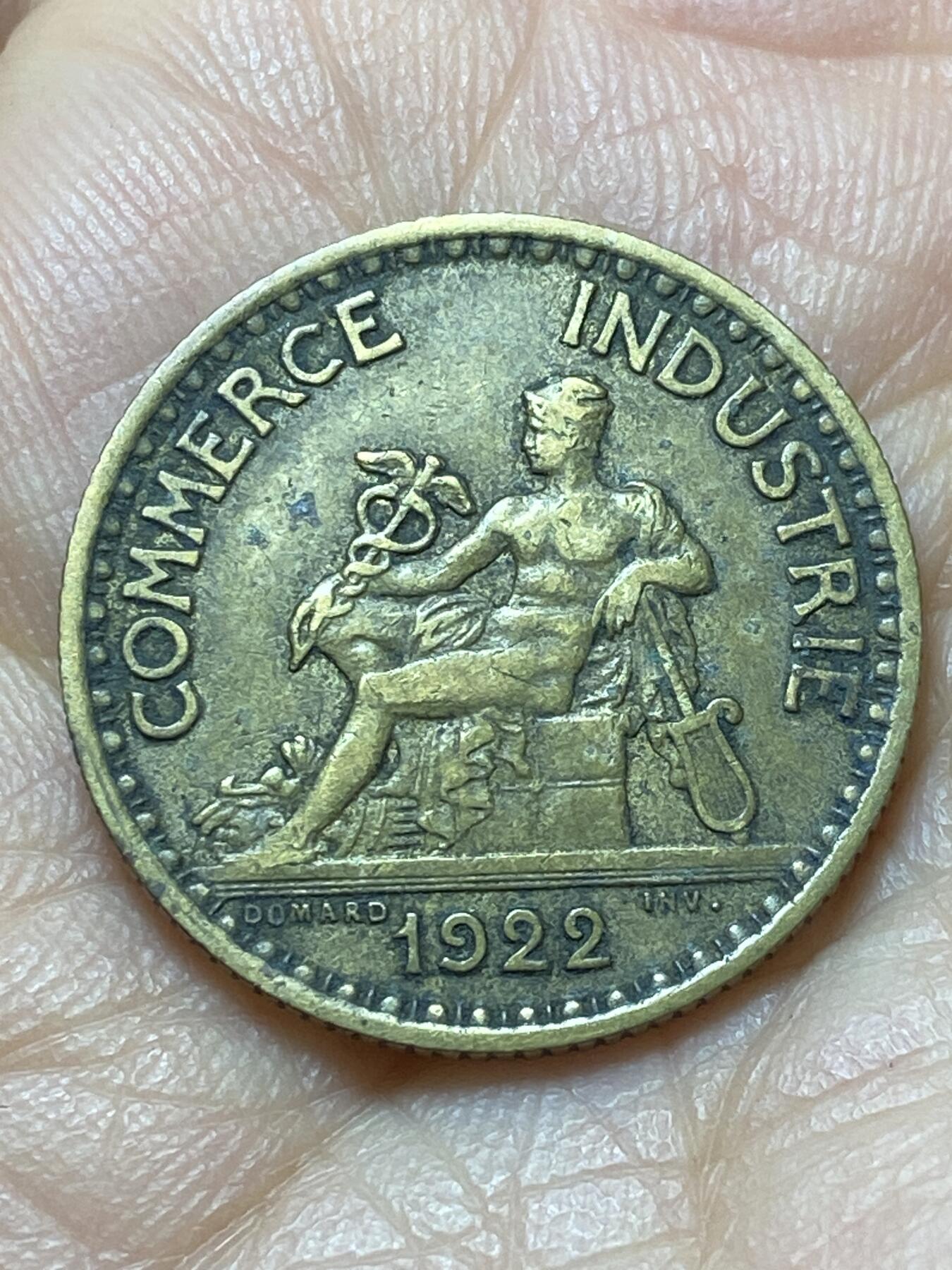 2025年第一百四十四场(总第一百七十场）品种丰富英国一线回流散币年末特拍场第一场(免佣金) 法兰西第三共和国1922年1法郎