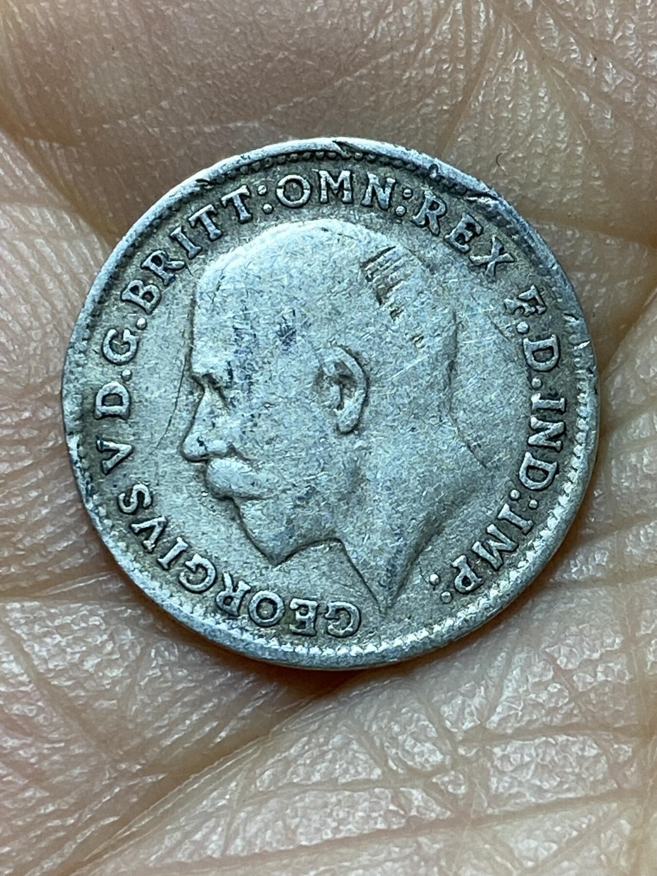 2025年第一百四十四场(总第一百七十场）品种丰富英国一线回流散币年末特拍场第一场(免佣金) 英国🇬🇧1917年3便士银币(乔治五世第一版，925高银)