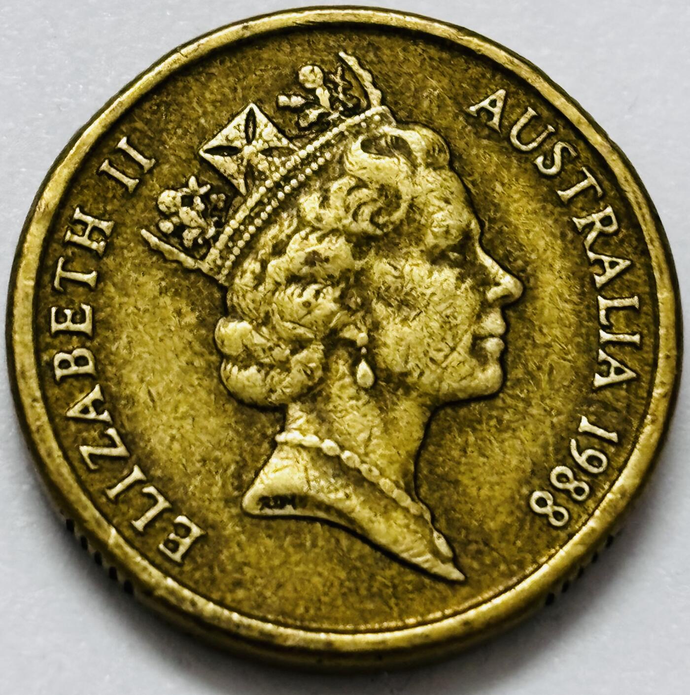 文馨钱币收藏第 286 场，圣诞节专场【 长期接收代拍品低至 0 佣金】 好品 1988 年澳大利亚土著人 2 元纪念币