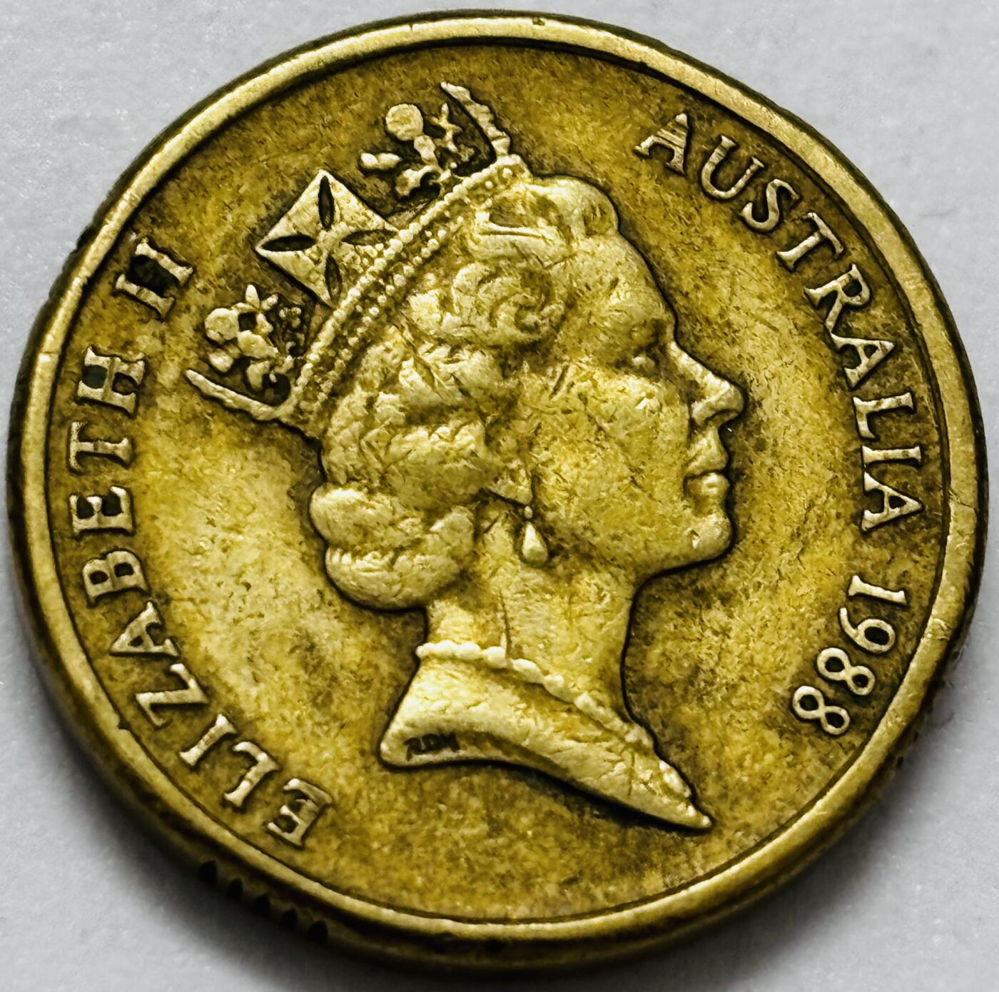 文馨钱币收藏第 286 场，圣诞节专场【 长期接收代拍品低至 0 佣金】 好品 1988 年澳大利亚土著人 2 元纪念币