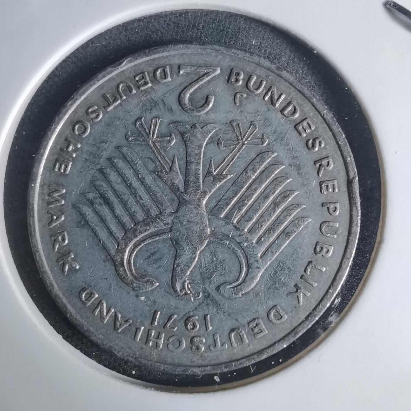 沼泽如烟--第940场 德国1971年2马克