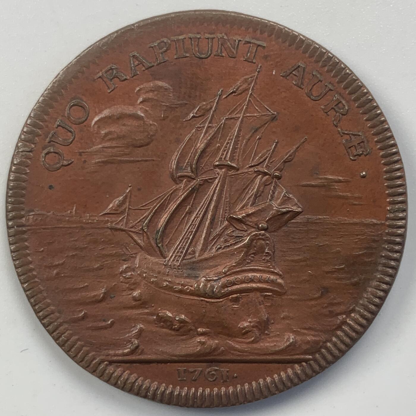 掌中浮雕-藏着的欧洲第047场  1761年普鲁士外交官Gustav Adolph von Gotter纪念铜章，35mm