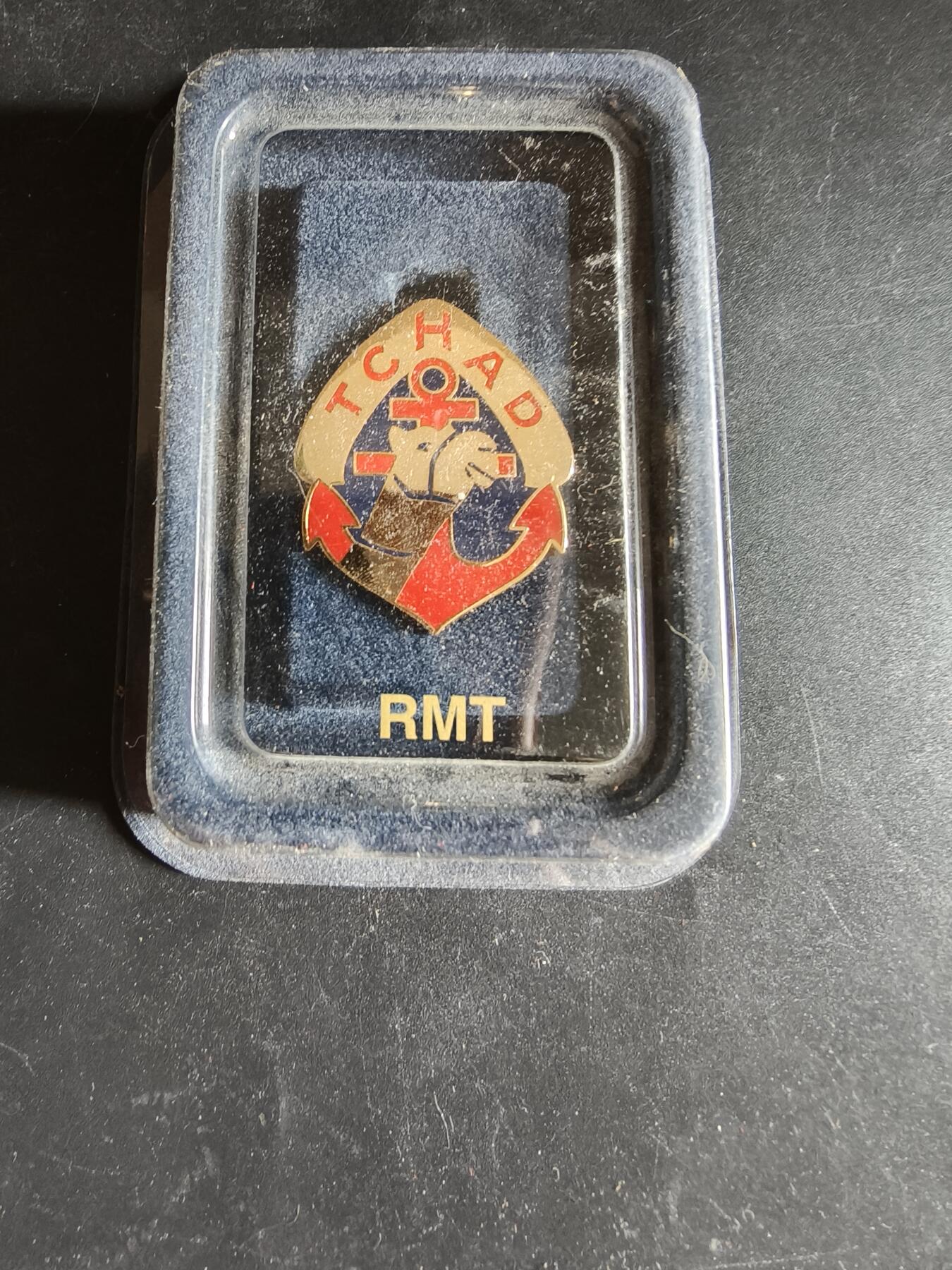 老王徽章第171期 法国乍得行军团证章    原盒