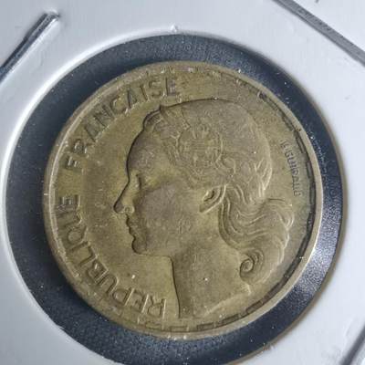 沼泽如烟--第942场 - 法国1952年份20法郎