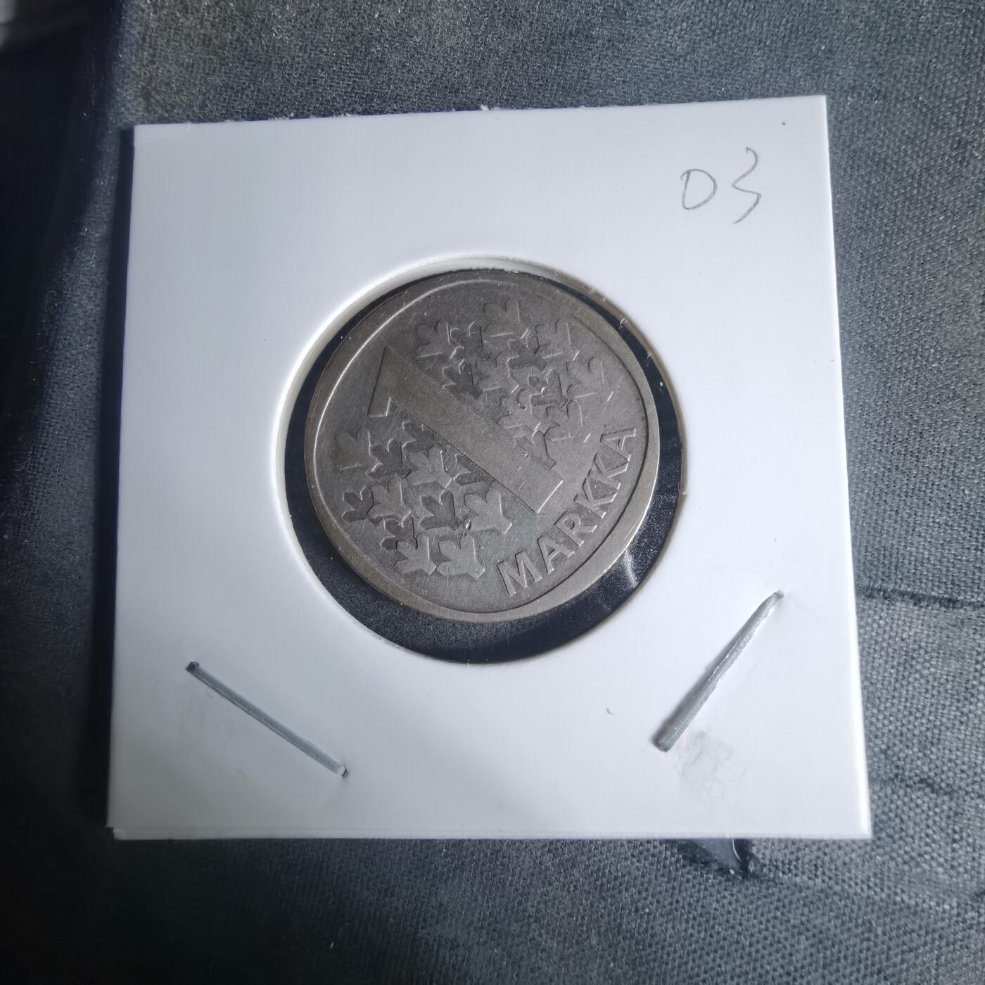 沼泽如烟--第940场 芬兰1964年1马克银币