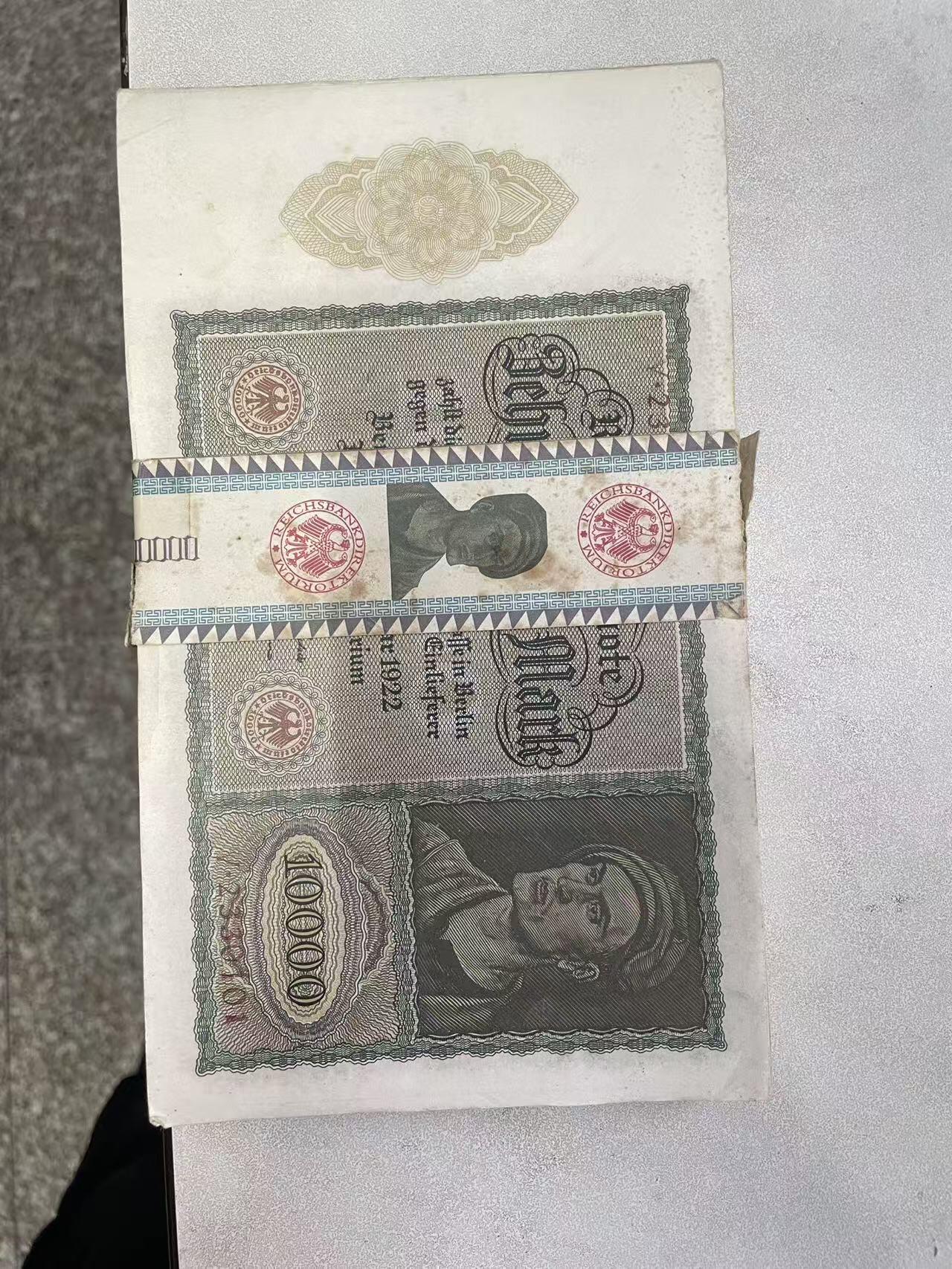 威玛德国纸币全新原捆100张连号标价为单价100张合卖不单卖