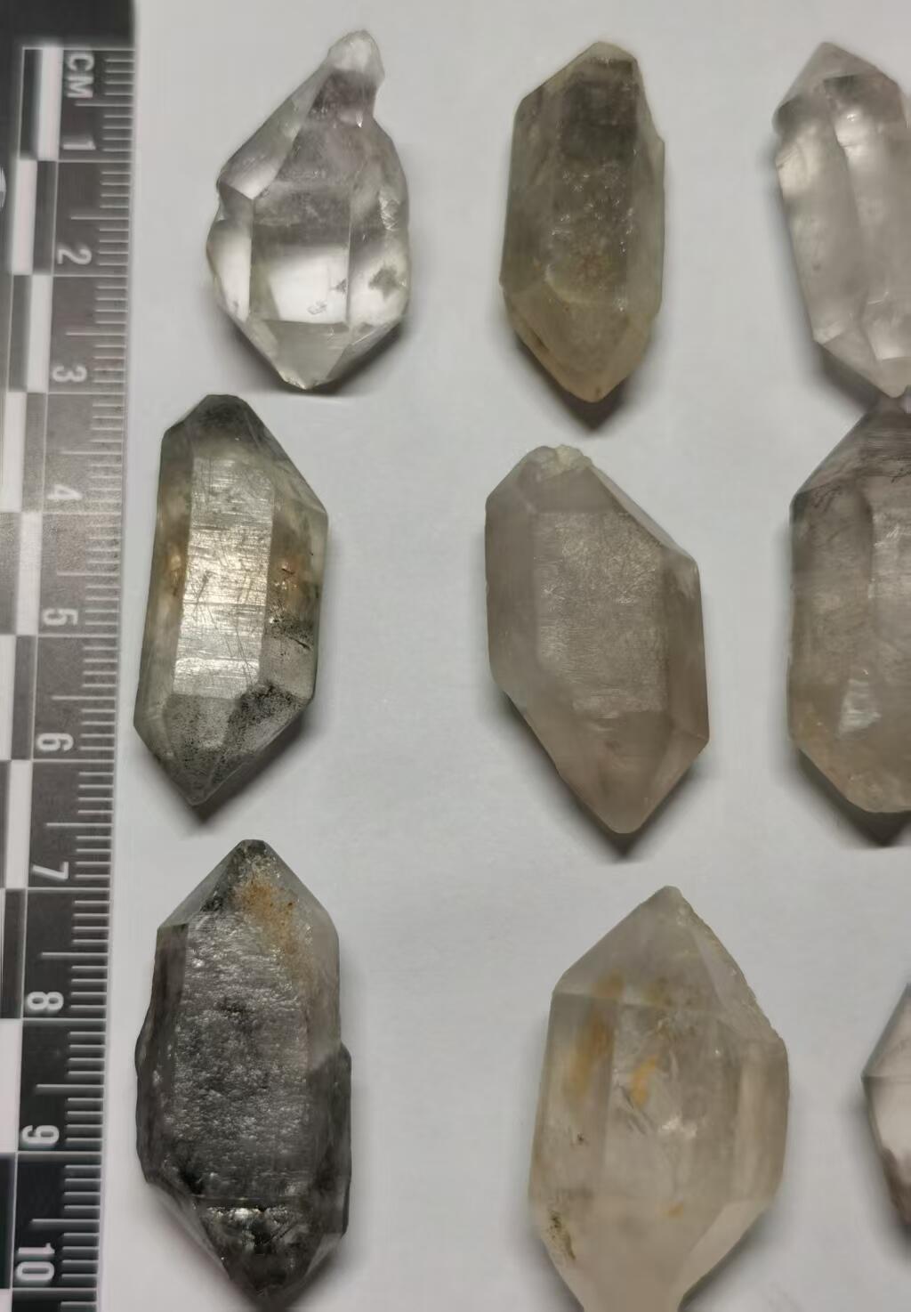 七河·世界钱币杂件水晶矿标小拍（总第31期） 藏家出品 X658 云贵闪灵水晶 一组10件 本件拍品由合作藏家邮寄