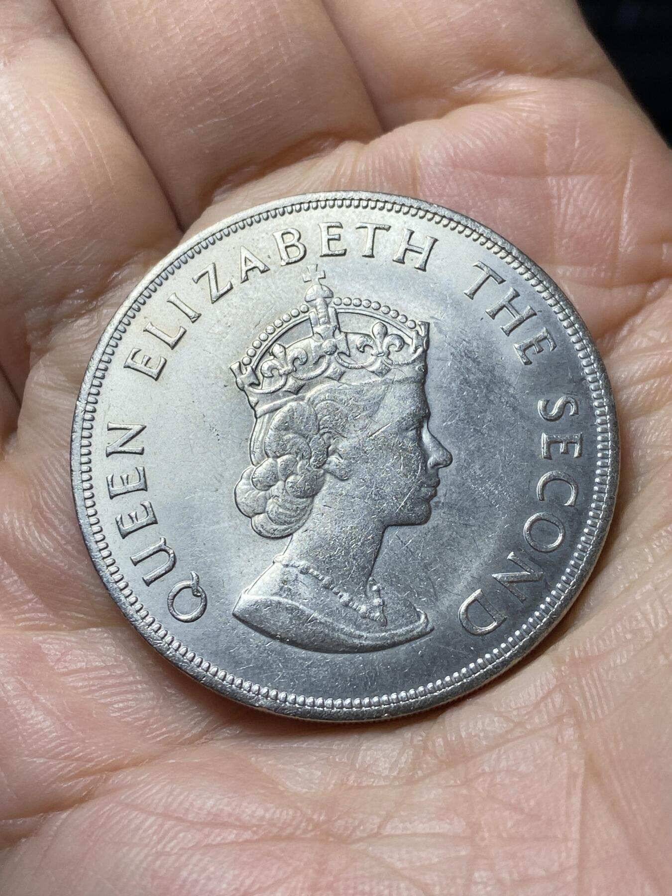 2025年第一百四十四场(总第一百七十场）品种丰富英国一线回流散币年末特拍场第一场(免佣金) 原光好品–英属泽西岛🇯🇪1966年5先令克朗型币(诺曼征服900周年纪念币)