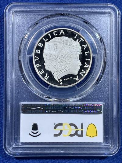 《竞宝斋》第449场 周日，周一，周二  3场连拍 （全场包邮，欢迎送拍） PCGS PR68DCAM 意大利1991年米尔维奥桥500里拉精制银币，获1993年克劳斯年度最佳硬币、最具艺术币双项大奖，精制版发行仅1.4万枚，比普制少很多。