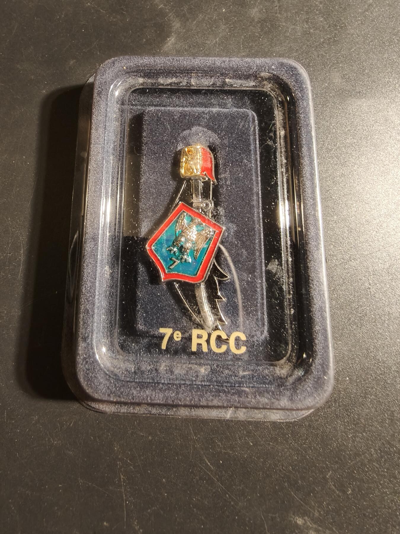 老王徽章第171期 法国第7龙骑兵团证章    原盒