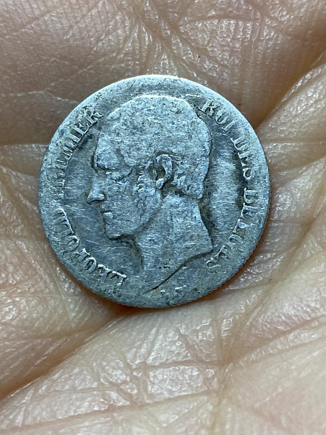 2025年第一百四十四场(总第一百七十场）品种丰富英国一线回流散币年末特拍场第一场(免佣金) 少见品种–比利时🇧🇪1853年20分银币(利奥波德一世第一版，仅发行3年，900高银)