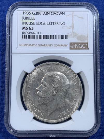 《竞宝斋》第449场 周日，周一，周二  3场连拍 （全场包邮，欢迎送拍） - NGC MS63 英国1935年木马剑 光感很好