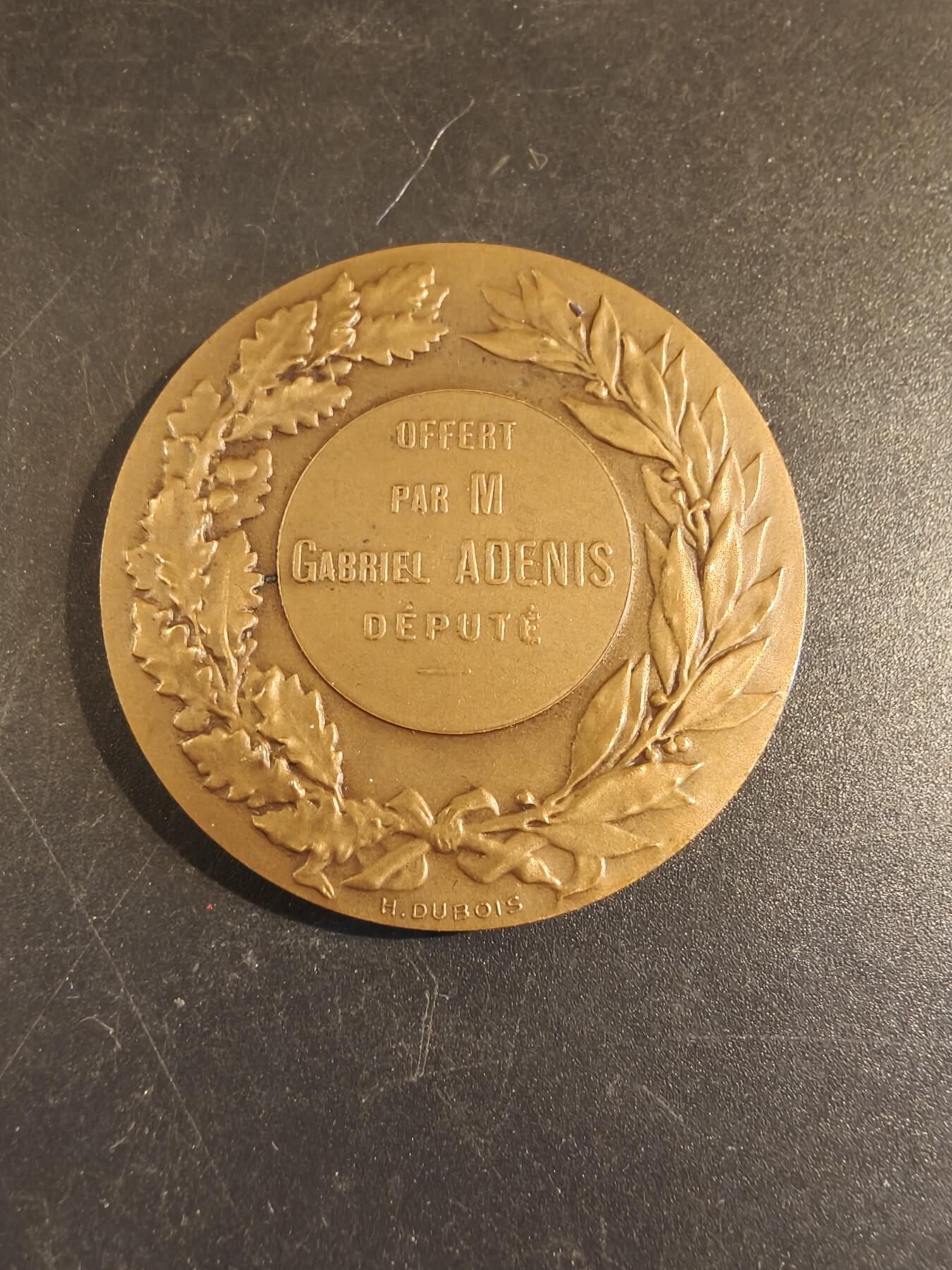老王徽章第171期 法国参议员赠大铜章    亨利杜布瓦作品     直径46mm     重量46.2g