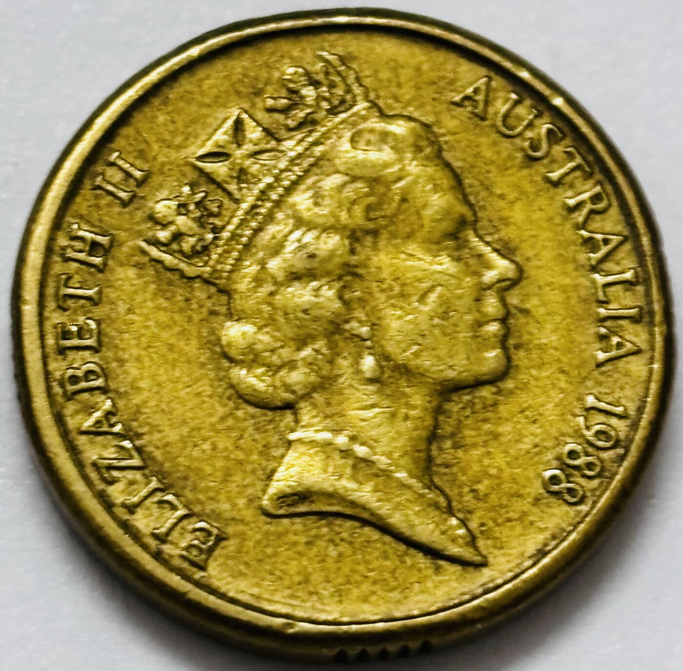 文馨钱币收藏第 286 场，圣诞节专场【 长期接收代拍品低至 0 佣金】 好品 1988 年澳大利亚土著人 2 元纪念币