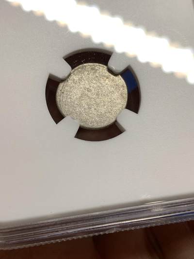 《竞宝斋》第449场 周日，周一，周二  3场连拍 （全场包邮，欢迎送拍） NGC AU50 柬埔寨1600年-1860年神鸟2PE银币 东南亚经典品种