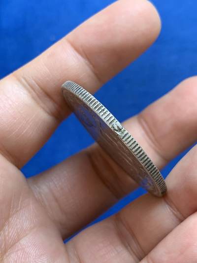 《竞宝斋》第449场 周日，周一，周二  3场连拍 （全场包邮，欢迎送拍） 法属印支 1896年 坐洋壹圆 细节良好 顶部有焊接痕迹