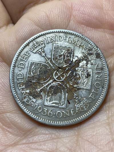 2025年第一百四十四场(总第一百七十场）品种丰富英国一线回流散币年末特拍场第一场(免佣金) - 英国🇬🇧1936年1弗洛林银币(乔治五世逝世年，第三版关门年，500银)