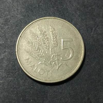 【游宝包邮场】蛇年第101期 世界各国纪念币 - 莱索托-5马洛蒂 1996年