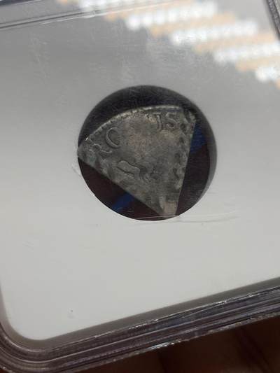 《竞宝斋》第449场 周日，周一，周二  3场连拍 （全场包邮，欢迎送拍） NGC F12 荷属库拉索(加勒比地区) 1818年 3里亚尔 银币 稀见品种