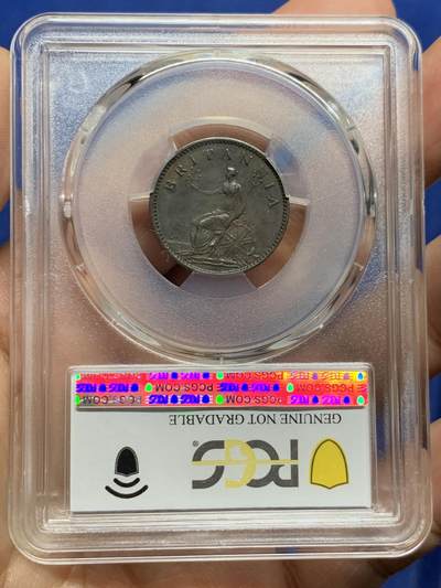 《竞宝斋》第449场 周日，周一，周二  3场连拍 （全场包邮，欢迎送拍） PCGS AUD 英国1806年1/4便士铜币 少见品种