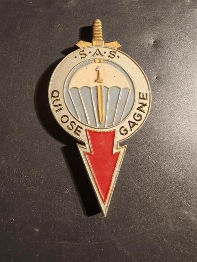 老王徽章第171期 - 法国第一海军陆战伞降团(1er RPIMa) 徽章     大尺寸10cm