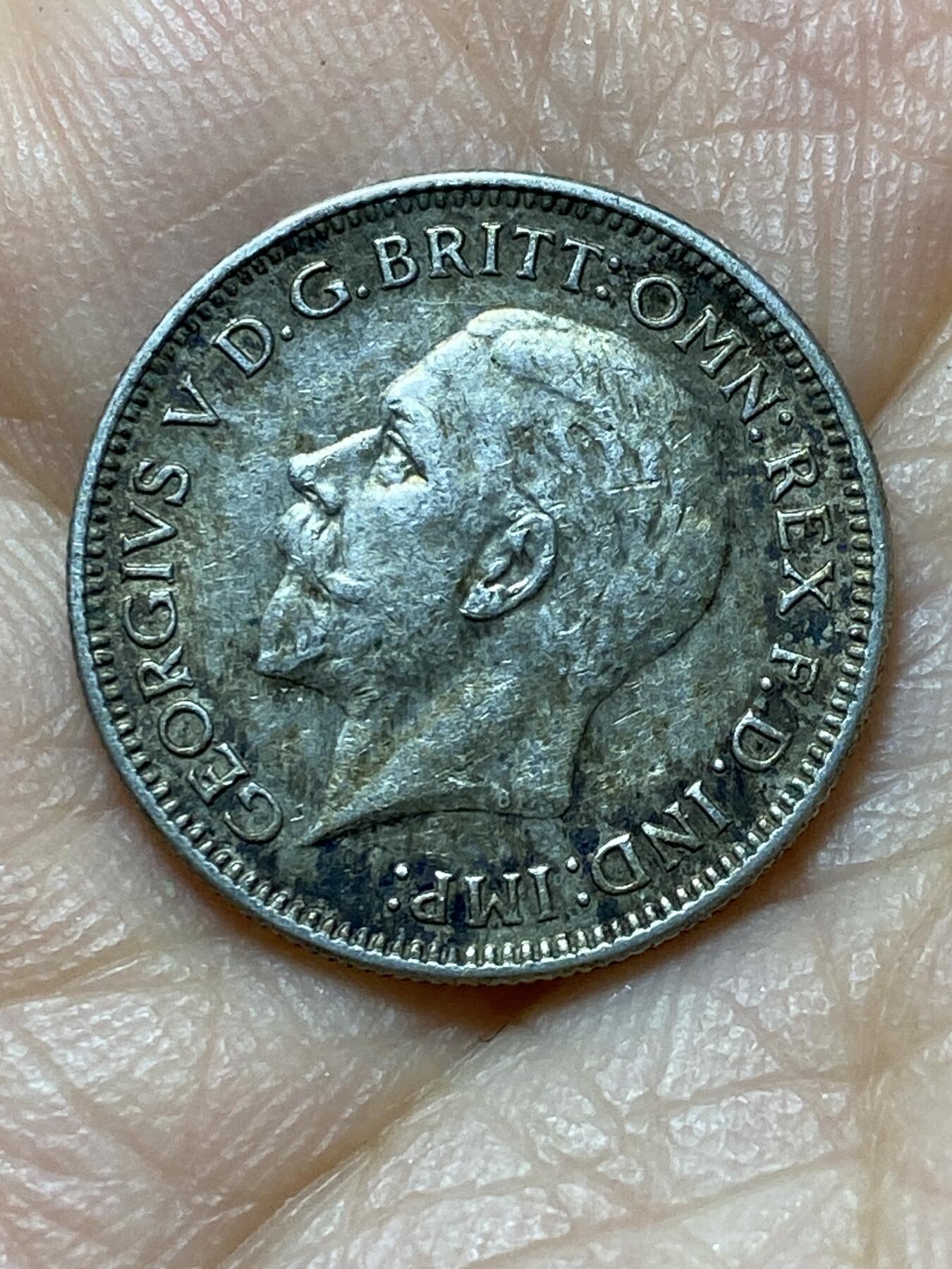 2025年第一百四十四场(总第一百七十场）品种丰富英国一线回流散币年末特拍场第一场(免佣金) 包浆好品–英国🇬🇧1932年6便士银币(乔治五世第五版，500银)